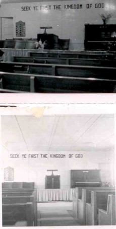 Original Church Interior, 1950's